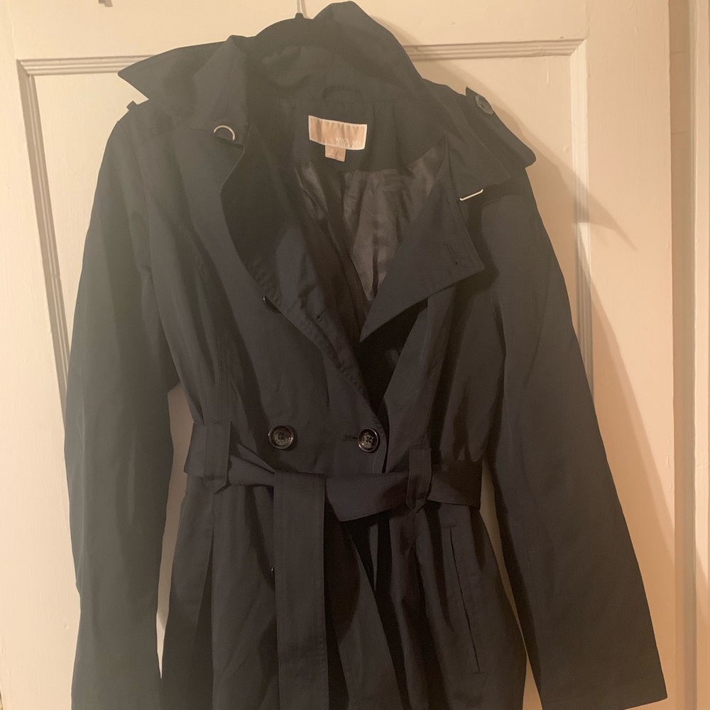 Michael Kors Navy Trenchcoat Size L